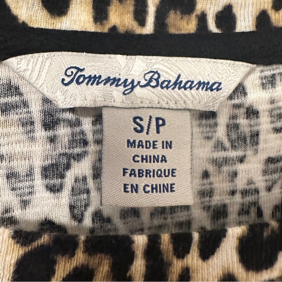 Tommy Bahama Leopard Print Long Sleeve Cotton Top Size Small Women’s - Picture 10 of 11
